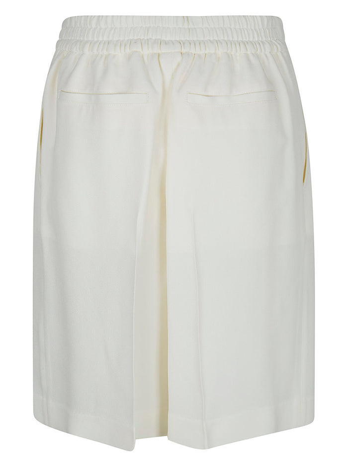Tailored Shorts White Pantaloni