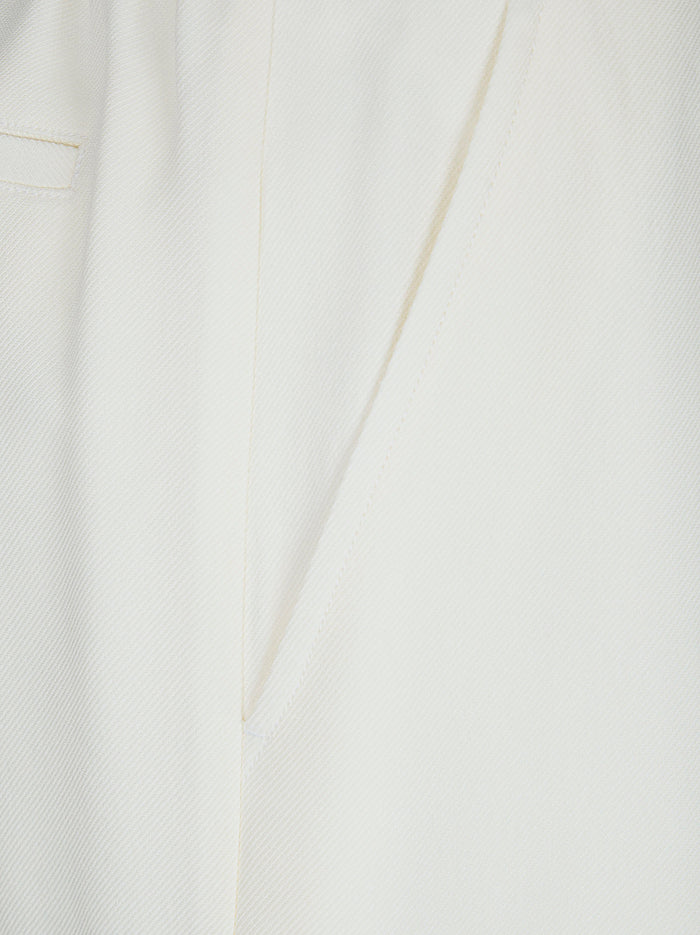 Tailored Shorts White Pantaloni