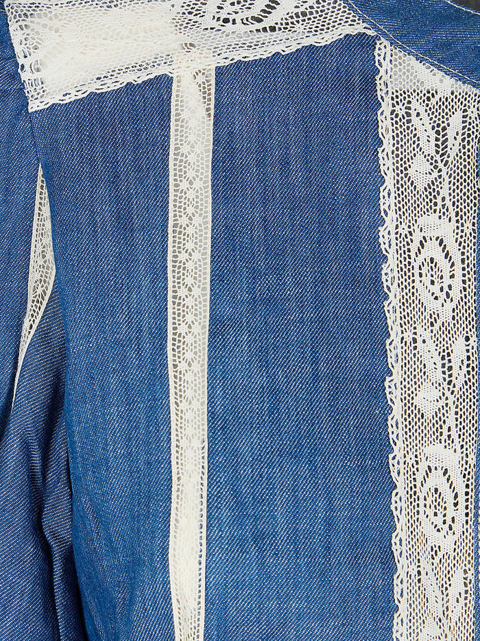Awaken Denim Shirt Blue Cotton Camicia