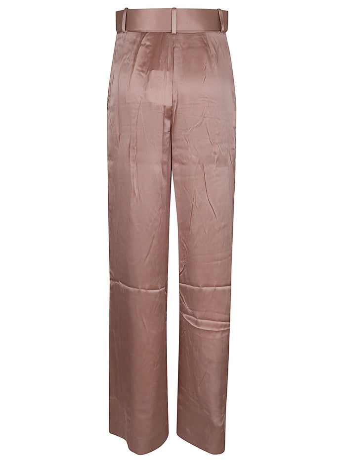 Silk Tuck Pant Nude & Neutrals Pantaloni