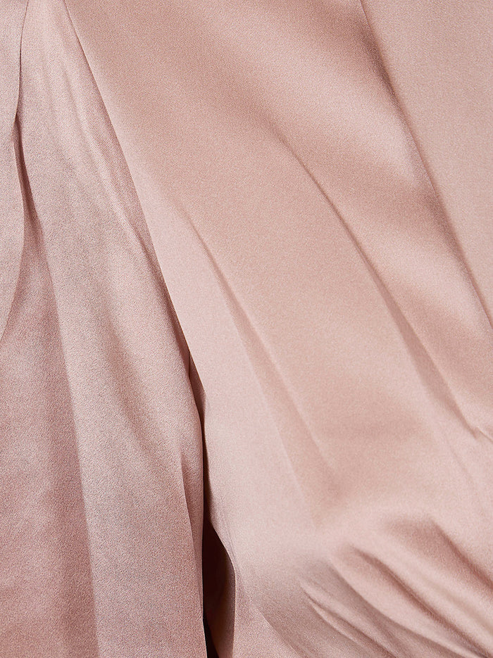 Silk Wrap Top Nude & Neutrals