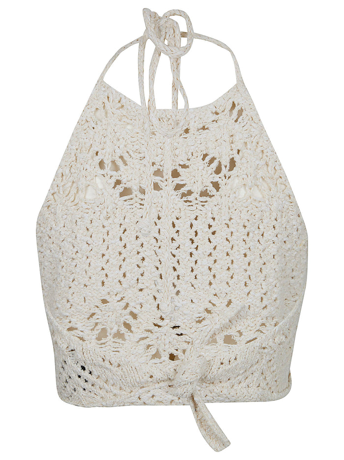 Lagoon Romance Top White Co Pa Maglia