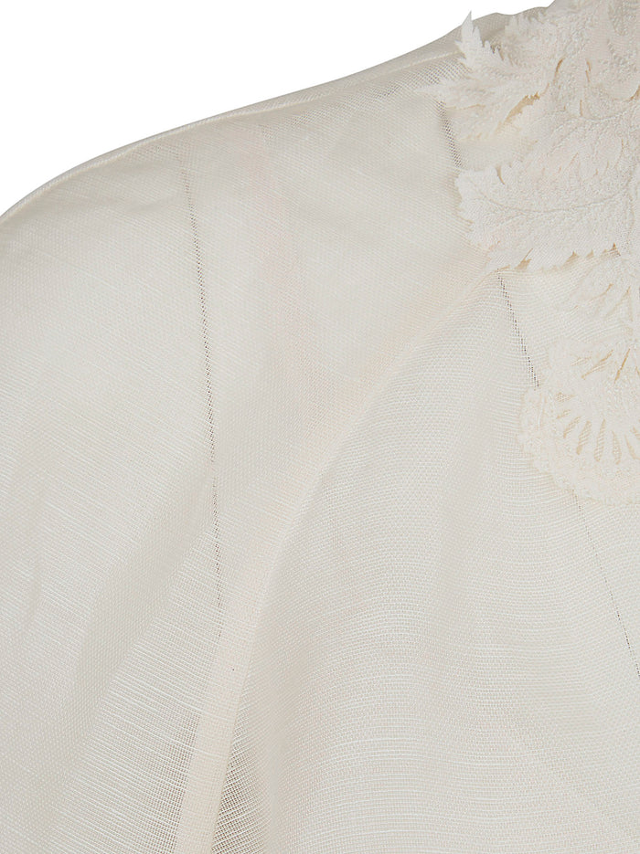 Rebellion Collared Blouse Nude & Neutrals Linen Silk Camicia