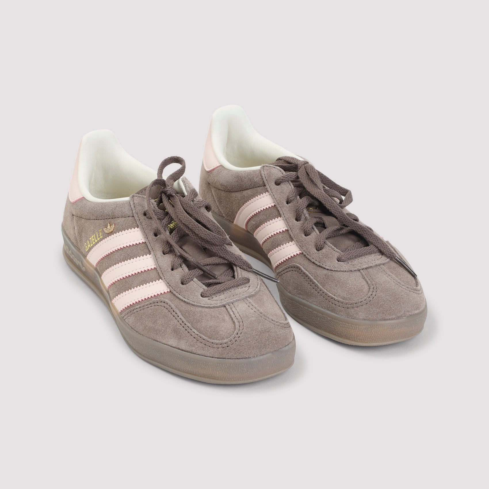 Gazelle Sneakers Brown Leather Rubber Shoe