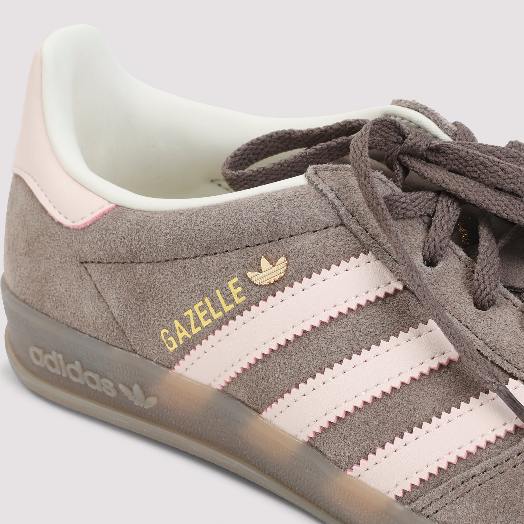 Gazelle Sneakers Brown Leather Rubber Shoe
