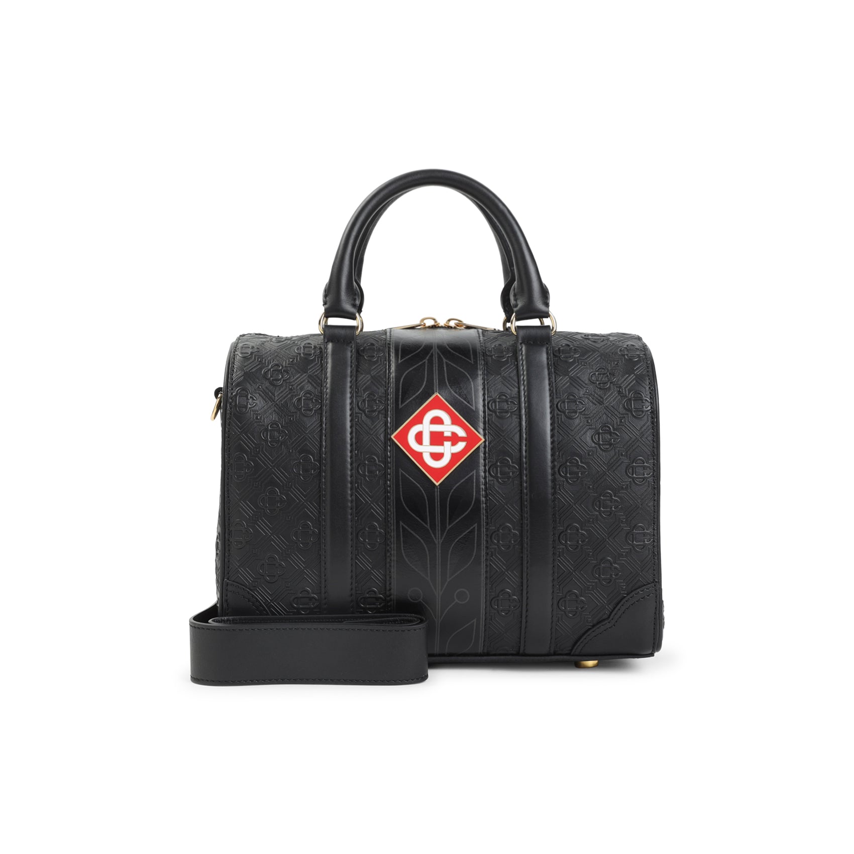 Mini Monogram Weekender Bag Black Calf Leather