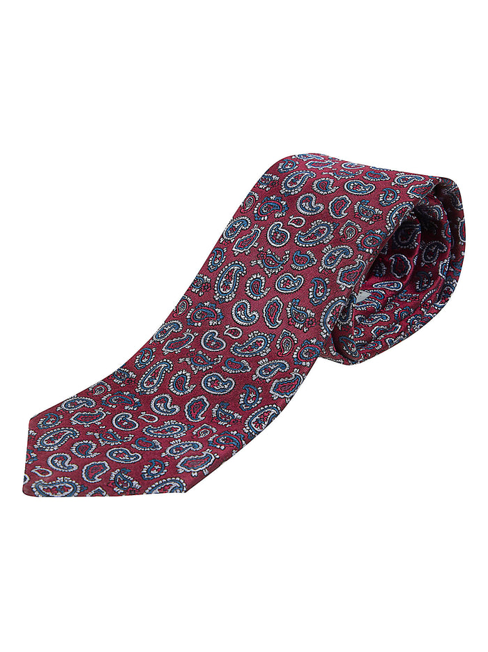 Tie 8 Cm Multicolour Seta Cravatta