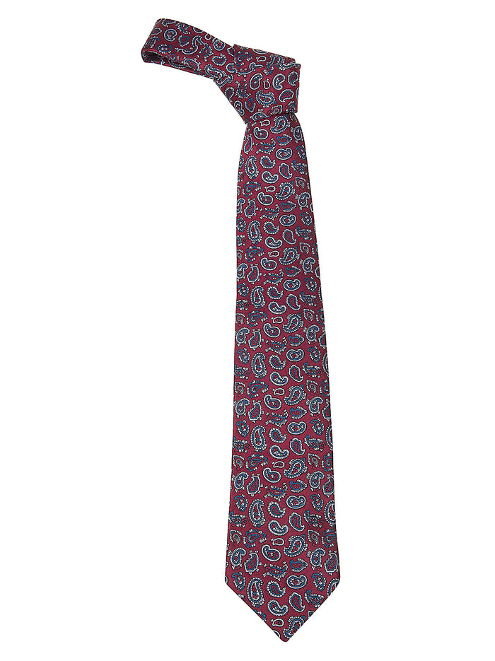Tie 8 Cm Multicolour Seta Cravatta