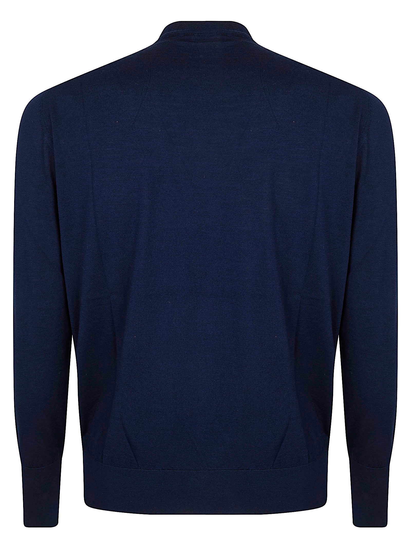 Maglia Girocollo Blue Merino Wool