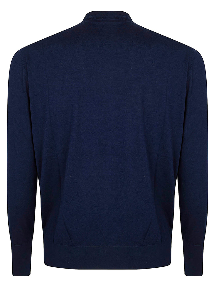 Maglia Girocollo Blue Merino Wool