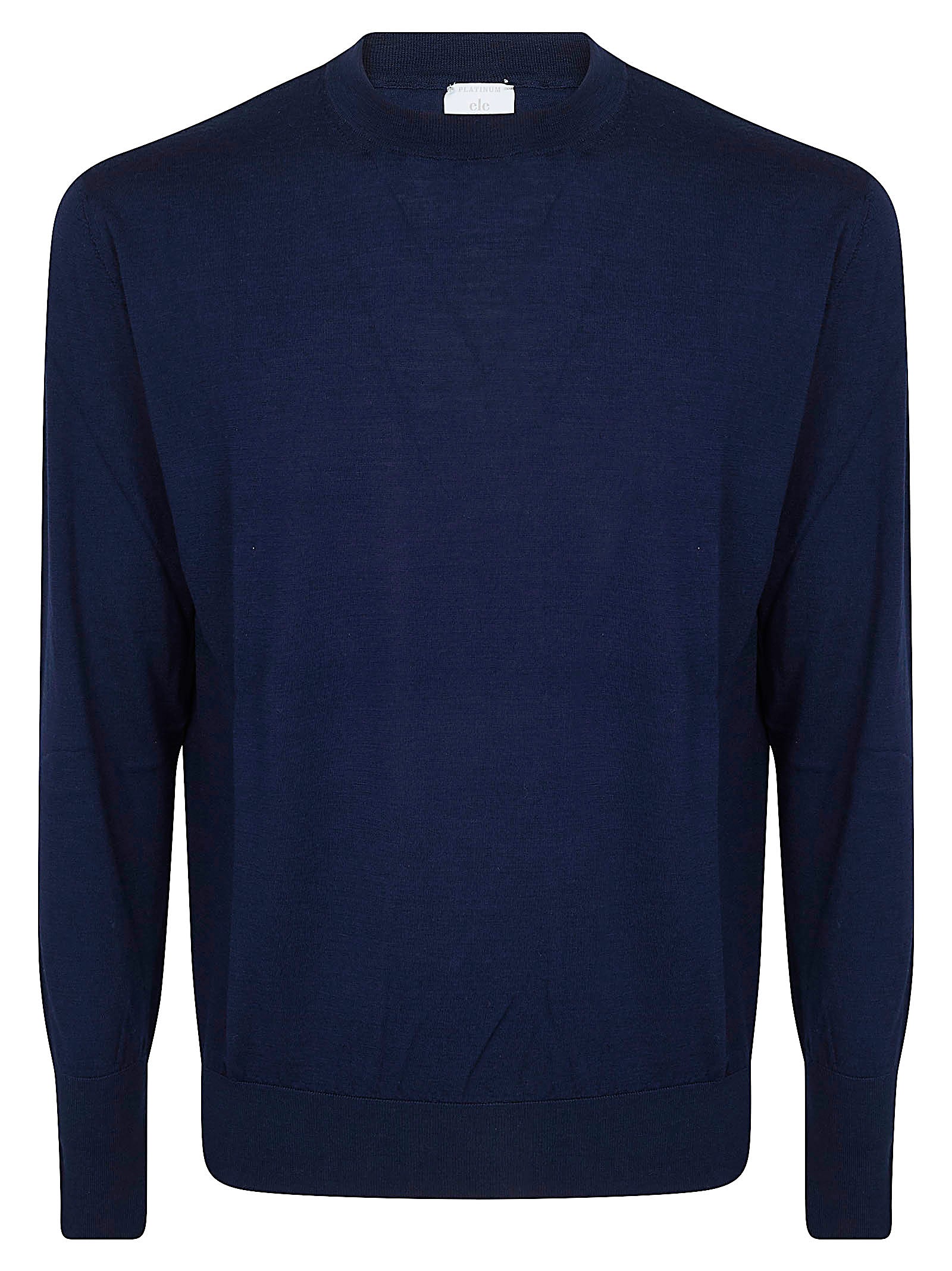 Maglia Girocollo Blue Merino Wool