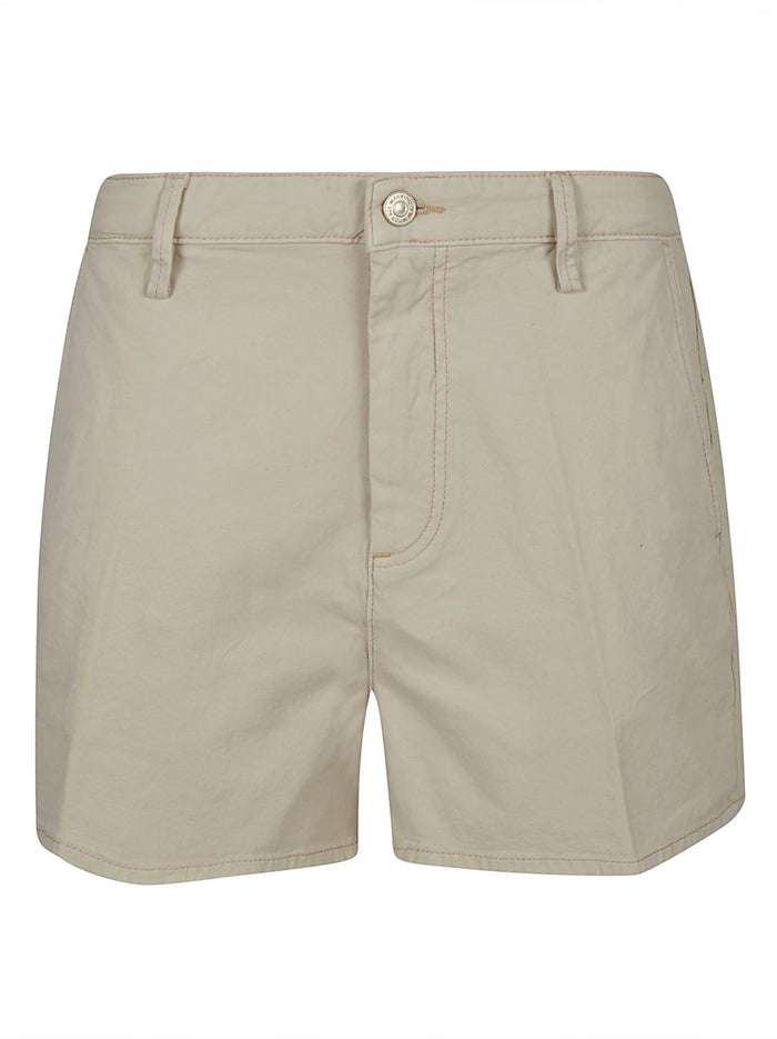 Trouser Shorts Nude & Neutrals Cotton Jean