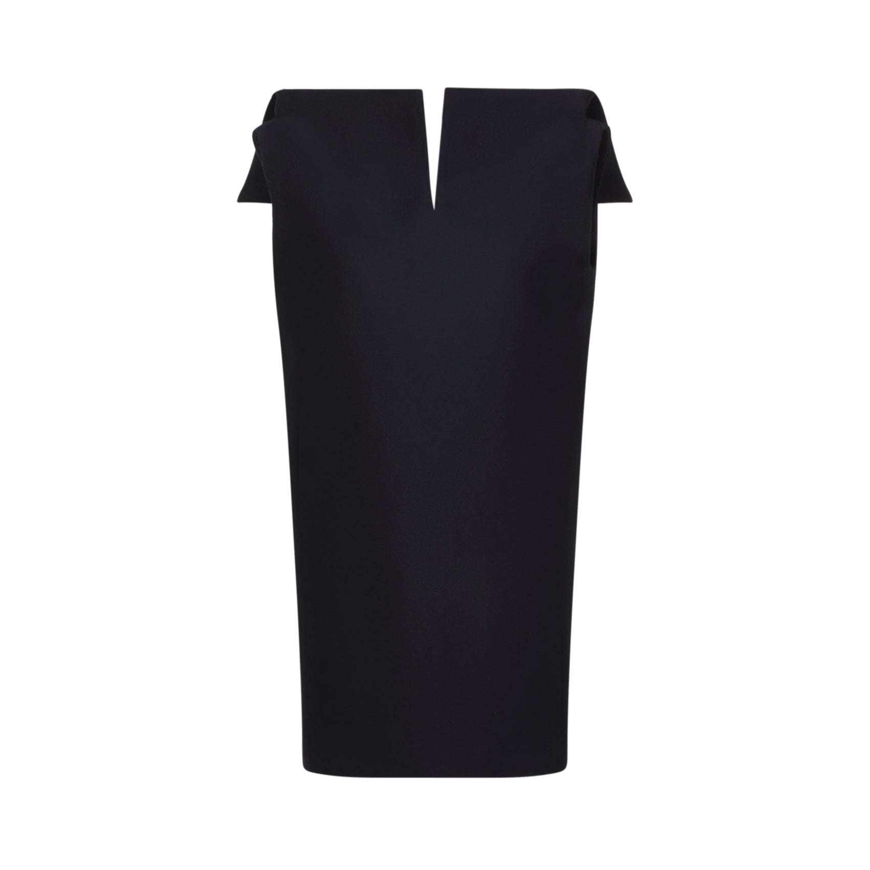 Vareuse Dress Black Wool Silk Polyester