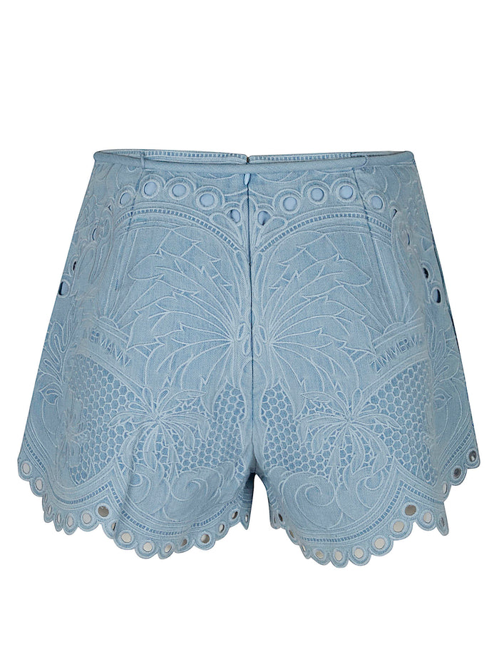 Daylight Denim Short Blue Cotton