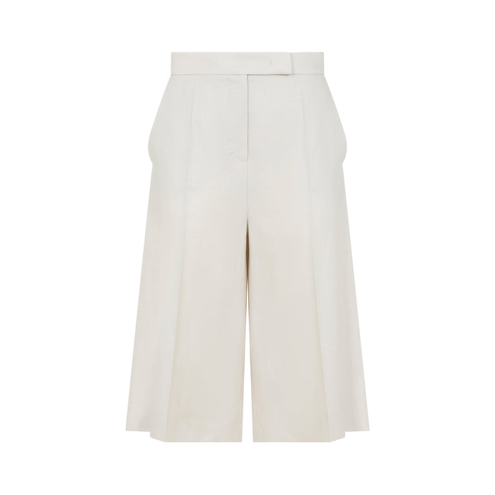 Linen Bermuda Nude & Neutrals Pant