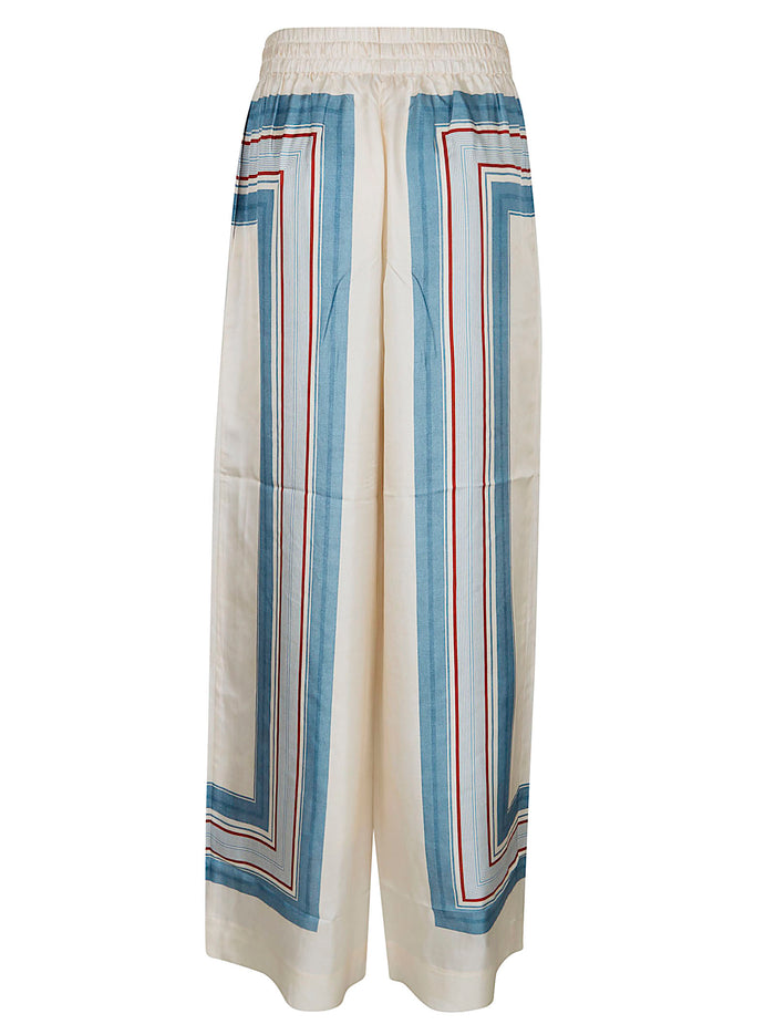 Track Pant Multicolour Silk Pantaloni