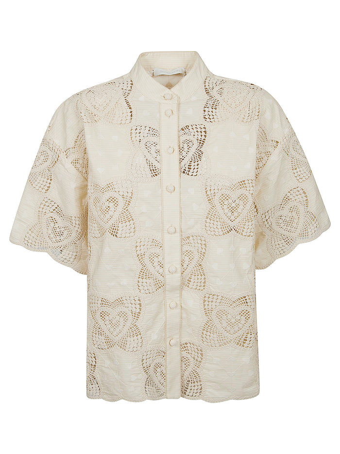Wanderlust Shirt Nude & Neutrals Cotton Polyamide Camicia