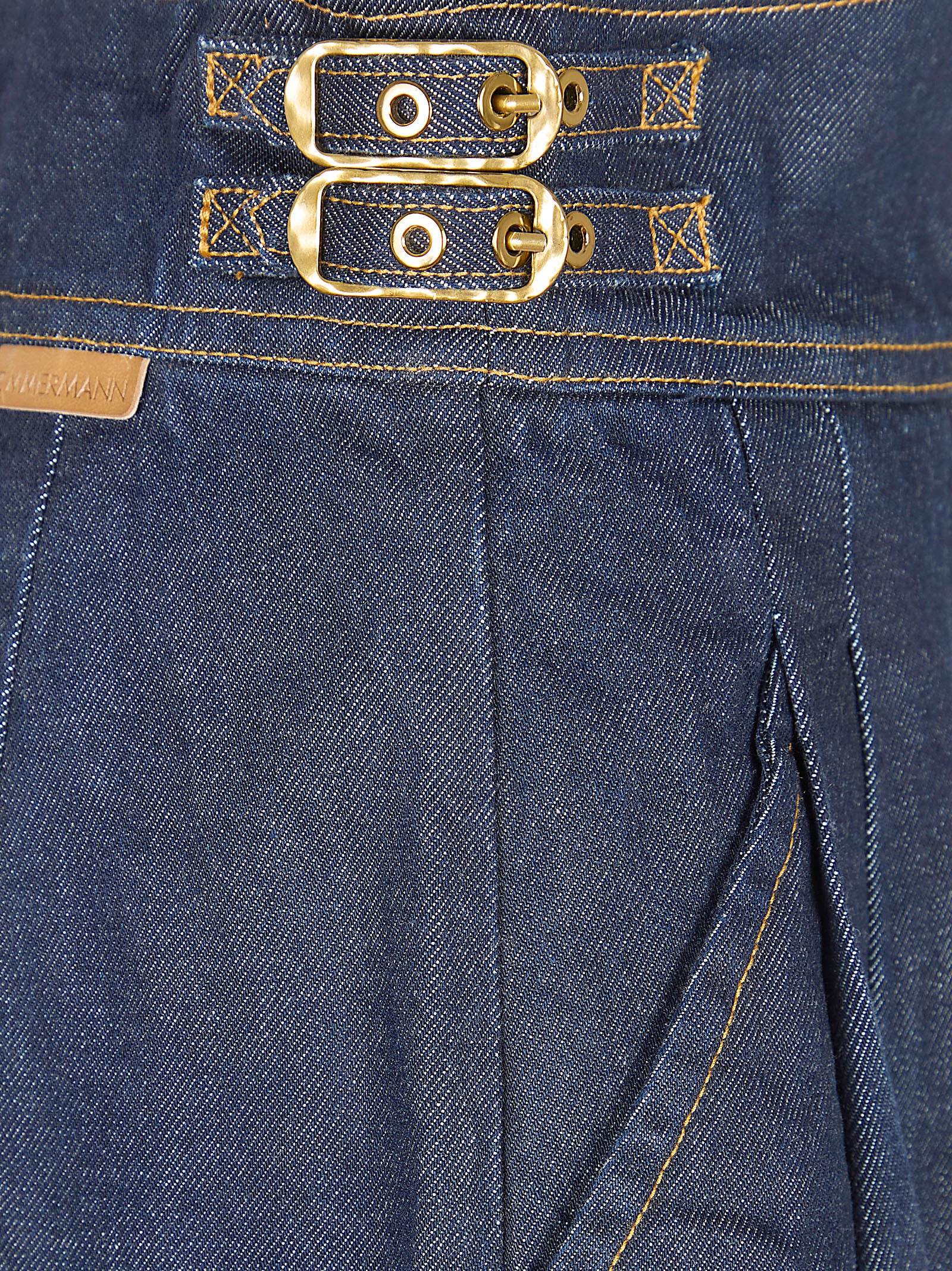 Rebellion Denim Tailored Pant Blue Cotton Viscose Pantaloni
