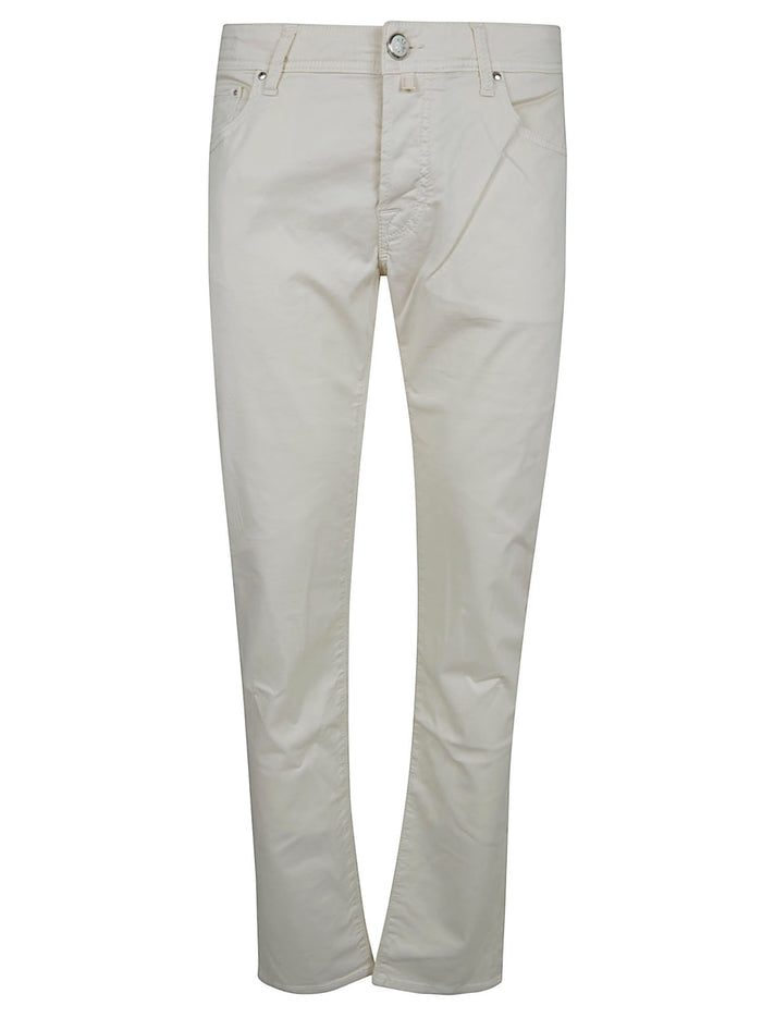 Pant 5 Pkt Super Slim Fit Nick Diagonale Str. White Co Ly Ea Jean