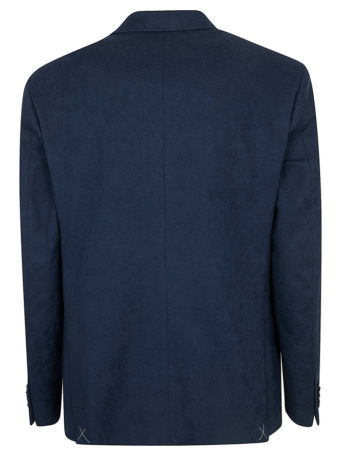 Roma Jacket Blue Cotoneelastan Giacca