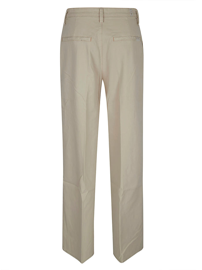 Wide Trouser Nude & Neutrals Cotton | Jean