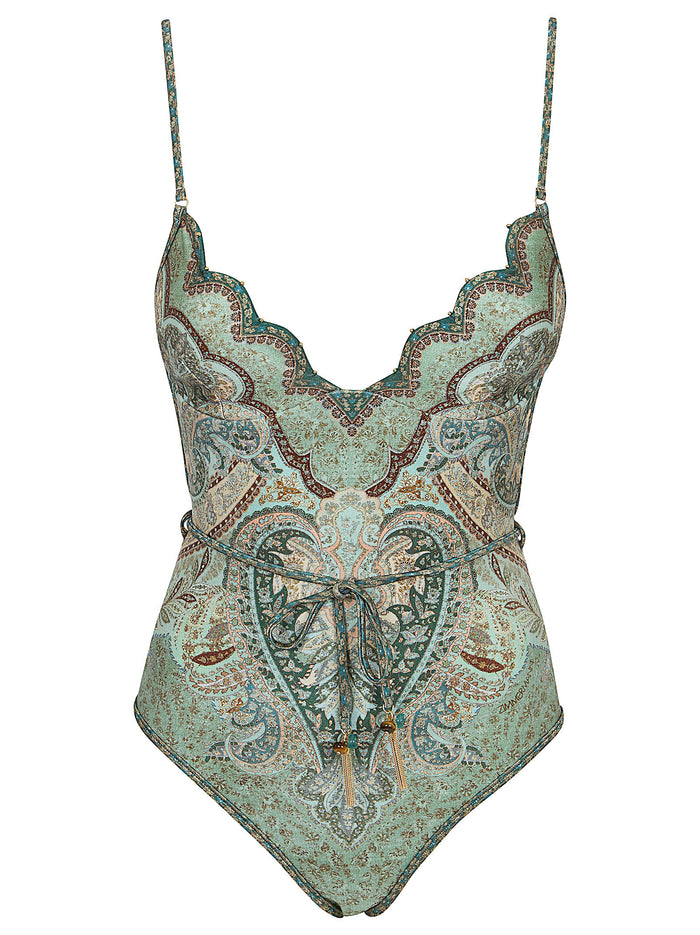 Wanderlust Scallop 1pc Multicolour Polyamide Elastane Body