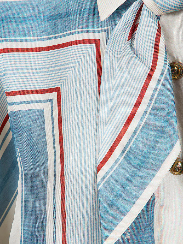 Relaxed Scarf Shirt Multicolour Silk Camicia