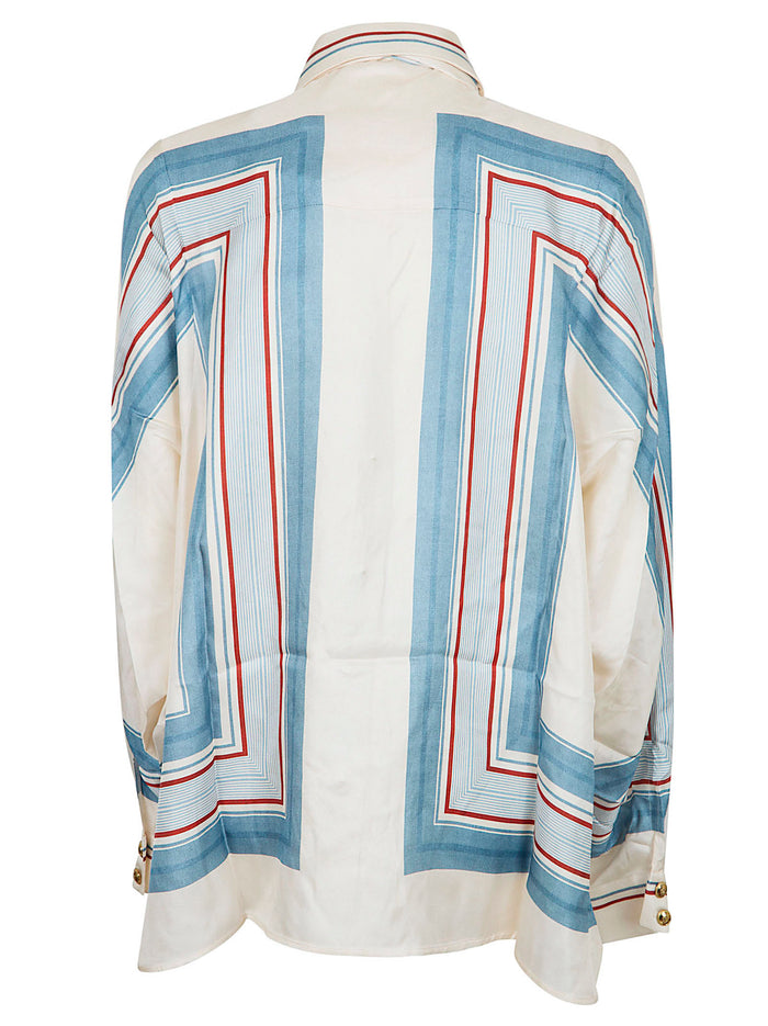 Relaxed Scarf Shirt Multicolour Silk Camicia