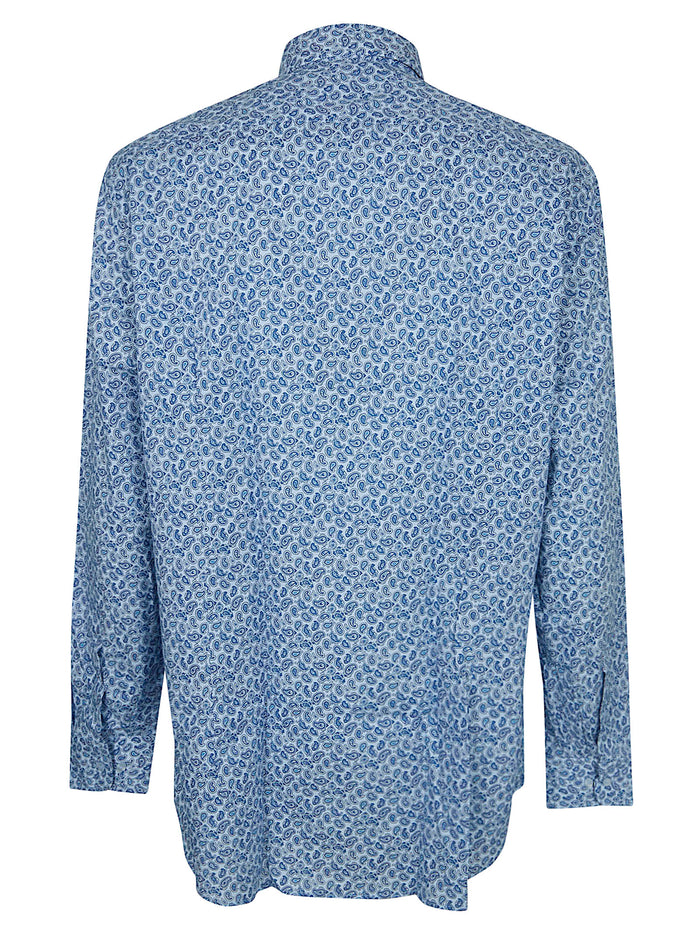 Shirt Roma Blue Cotoneelastan Camicia