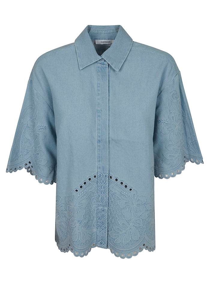Daylight Denim Shirt Blue Cotton Camicia