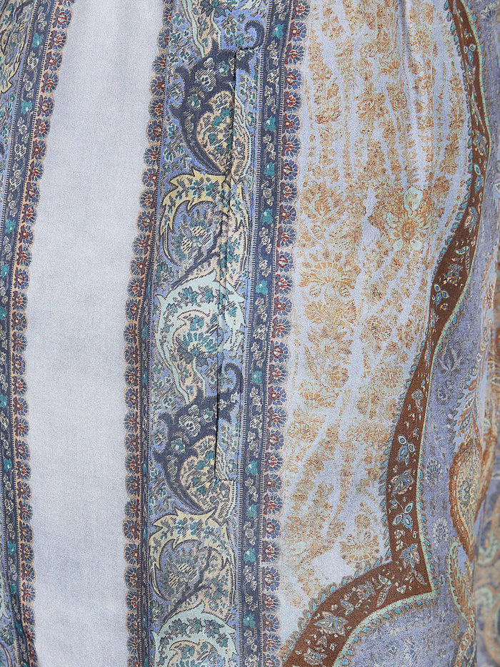 Wanderlust Relaxed Pant Multicolour Silk Pantaloni
