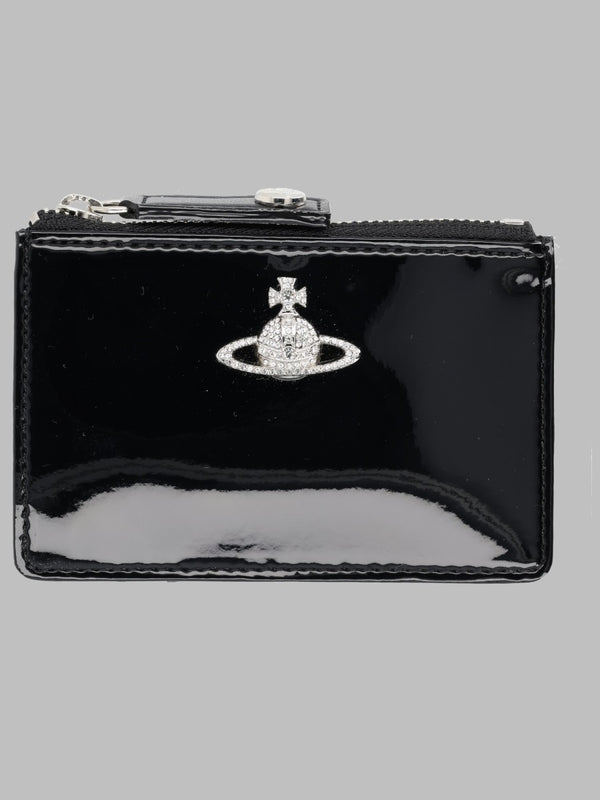 Card Holder Slim Orb Black Polyurethane Wallets & Purses