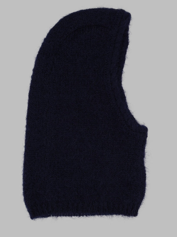 Balaclava Blue Mohair And Wool Hat