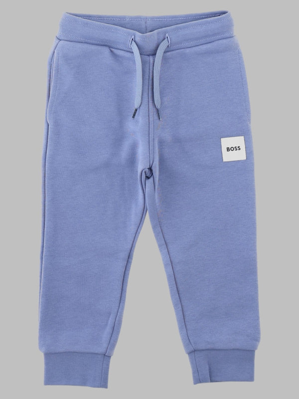 Cotton Terry Joggers Blue Track Pants