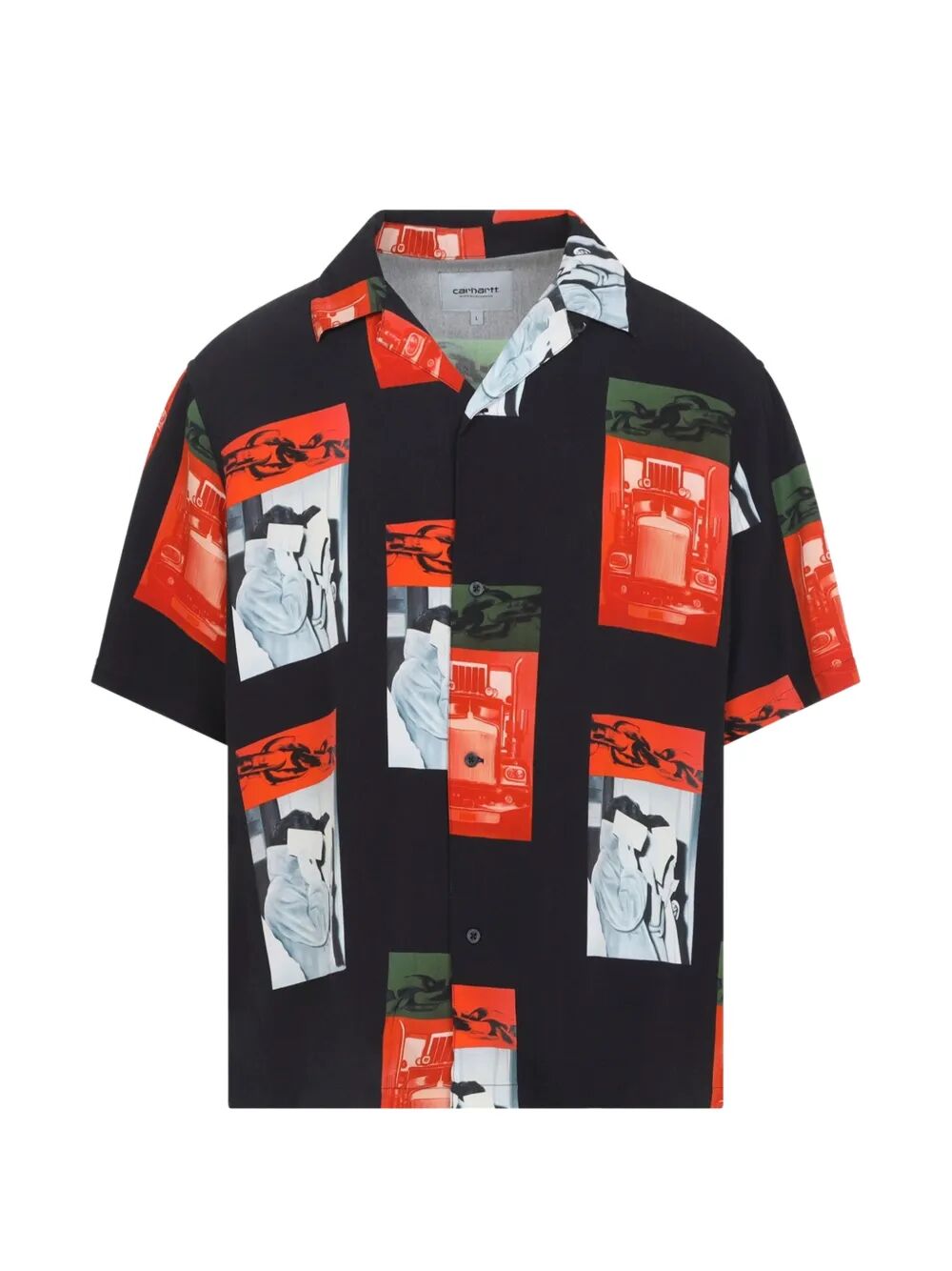 S-s Sean Hamilton Shirt Multicolour Sustainable Viscose Poplin
