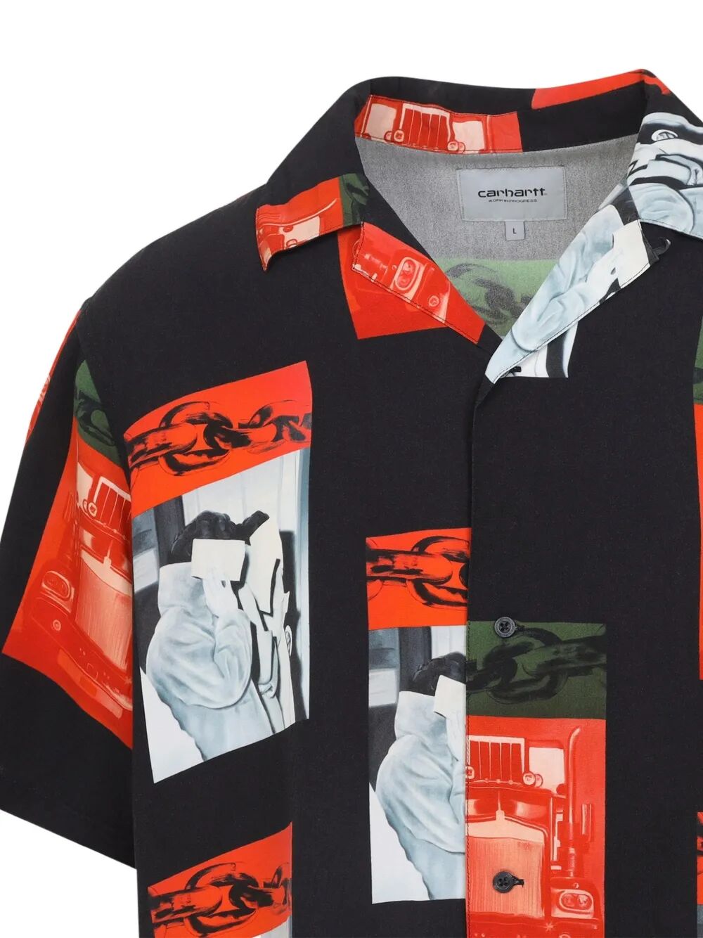 S-s Sean Hamilton Shirt Multicolour Sustainable Viscose Poplin