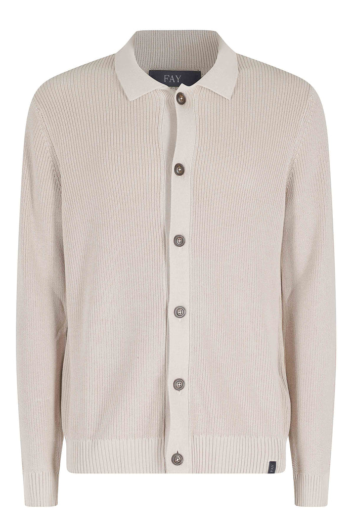 Shirt Jacket Maglia Nude & Neutrals Cotone