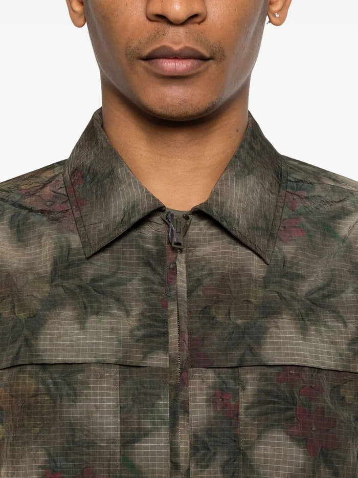 Woven Jacket Brown Polyamide