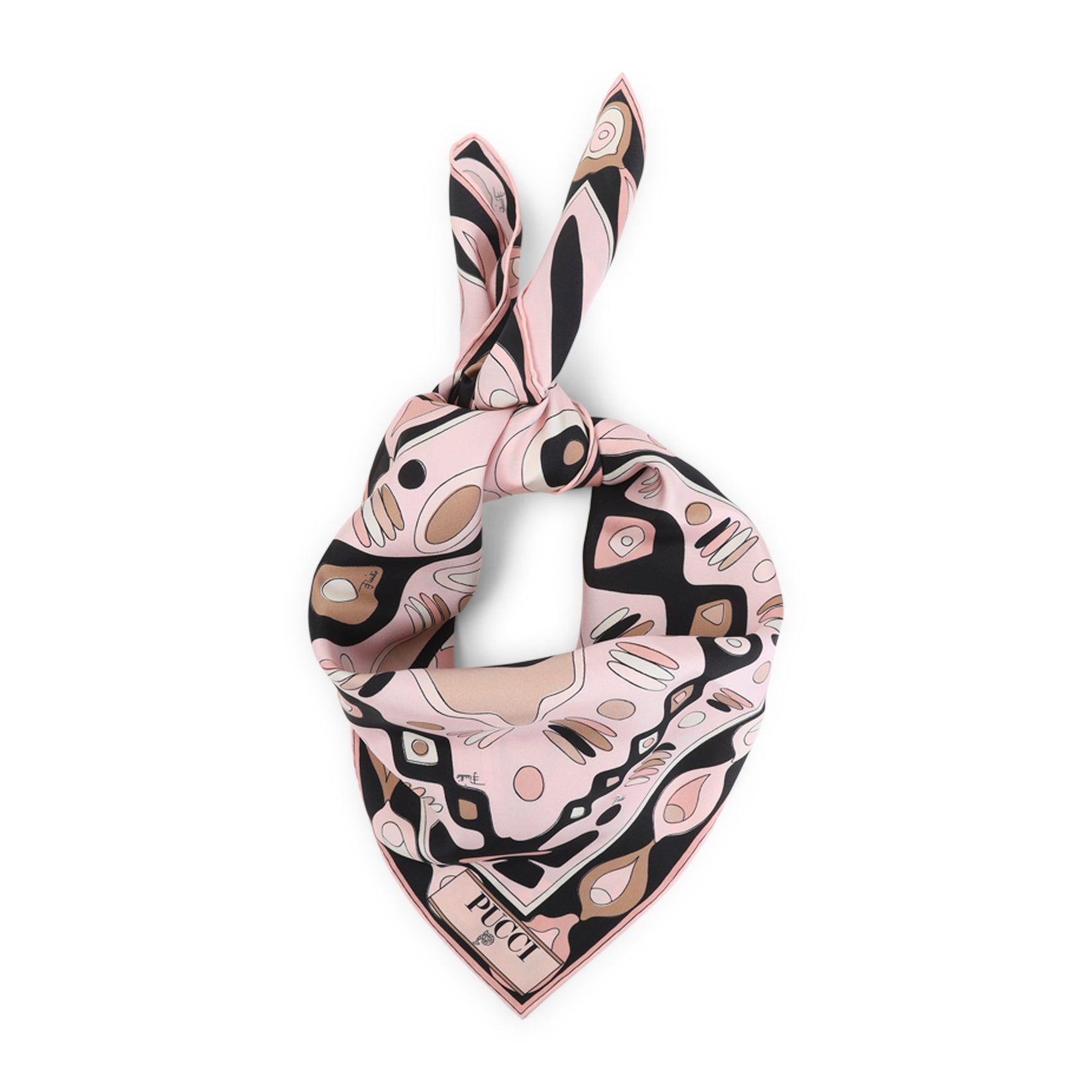 90x90 Foulard Multicolour Silk Scarf