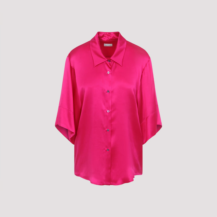 Clea Shirt Pink & Purple Silk