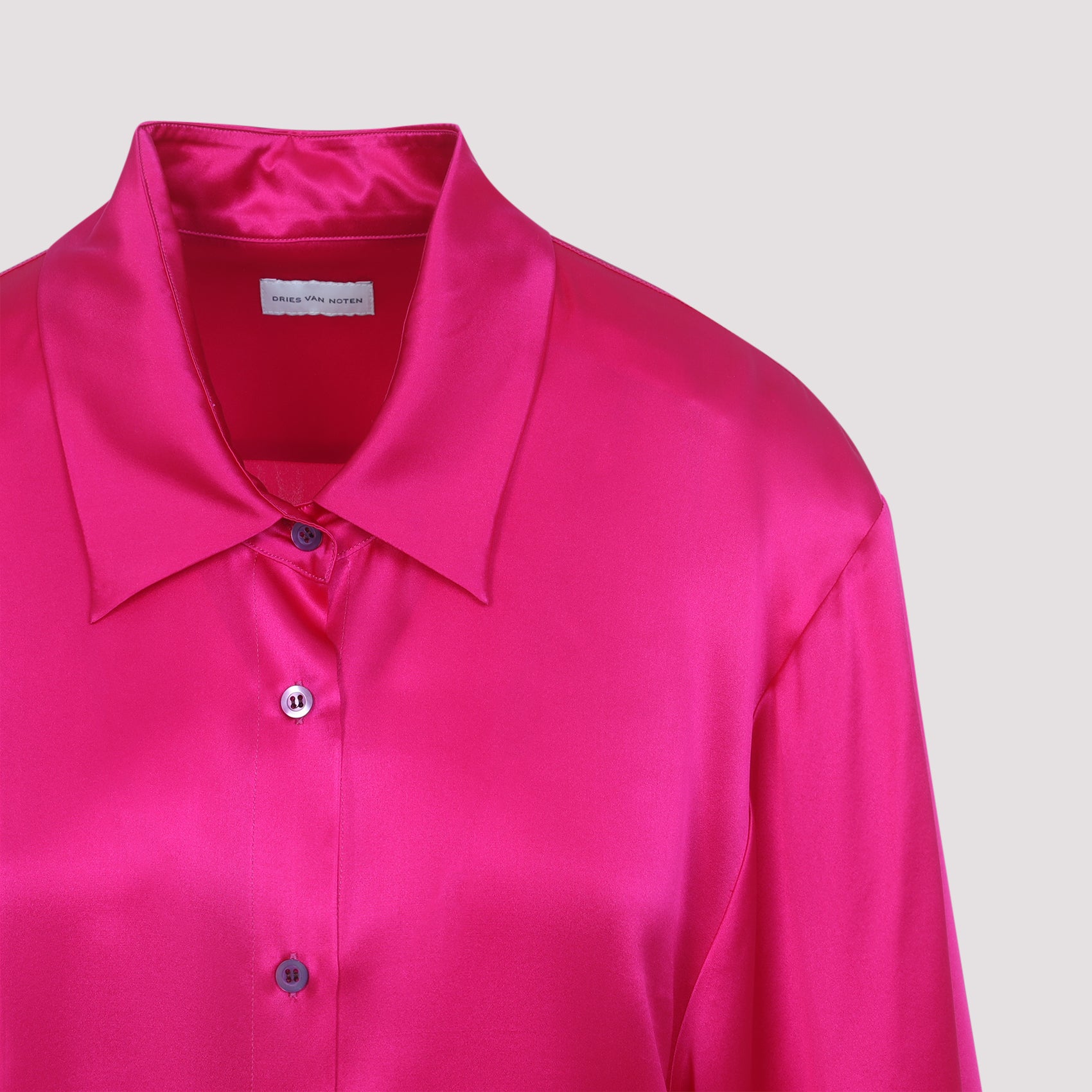 Clea Shirt Pink & Purple Silk