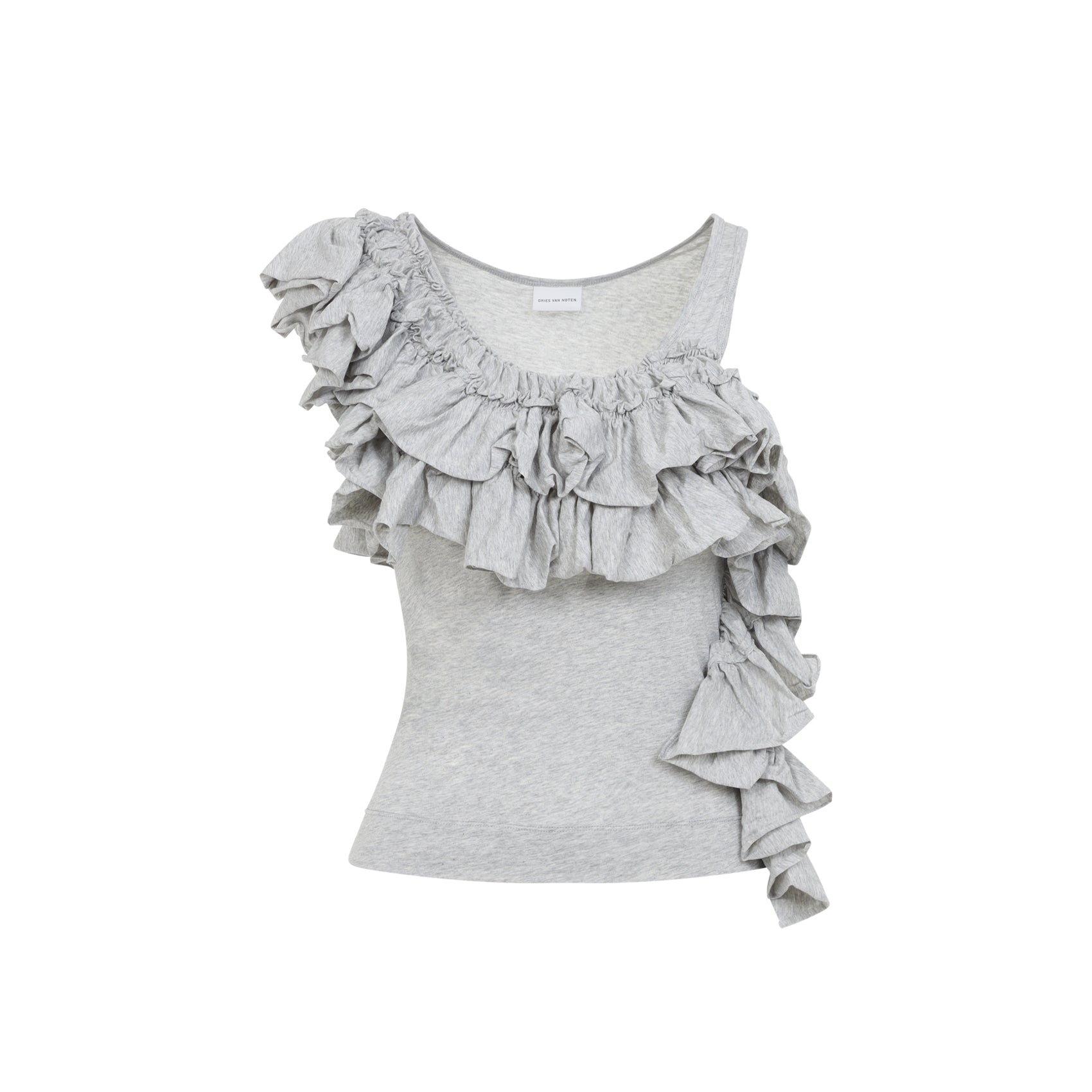 Humza Tank Top Grey Cotton