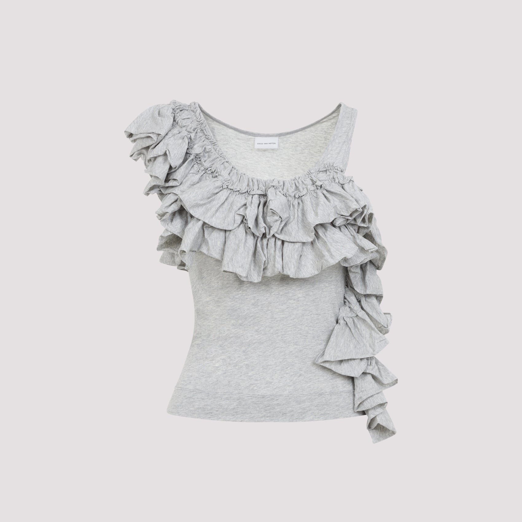 Humza Tank Top Grey Cotton