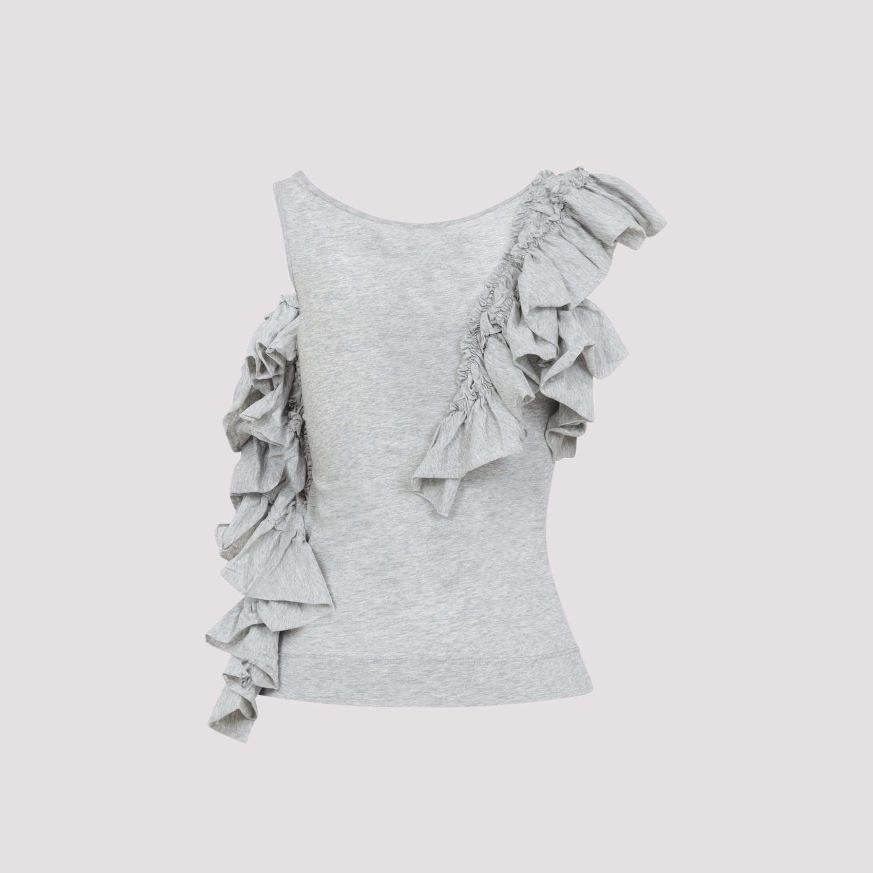 Humza Tank Top Grey Cotton