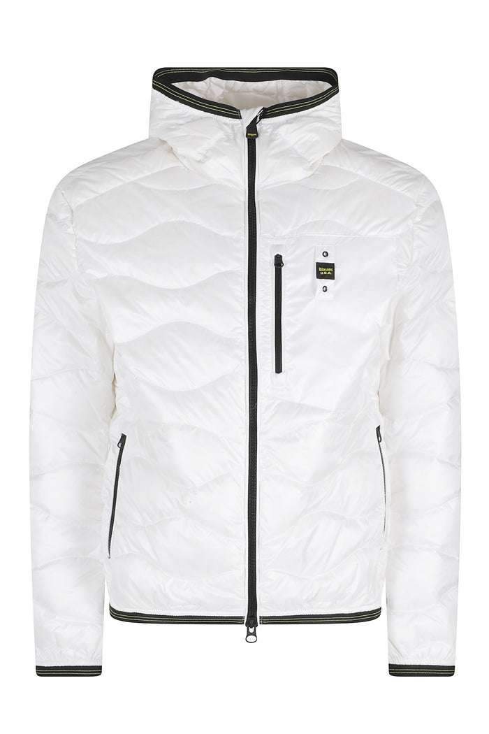Wave White Poliestere Piumino