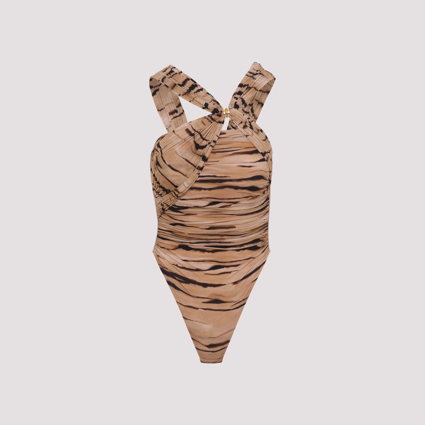 Tiger Print Body Nude & Neutrals Polyamide Elastane Top