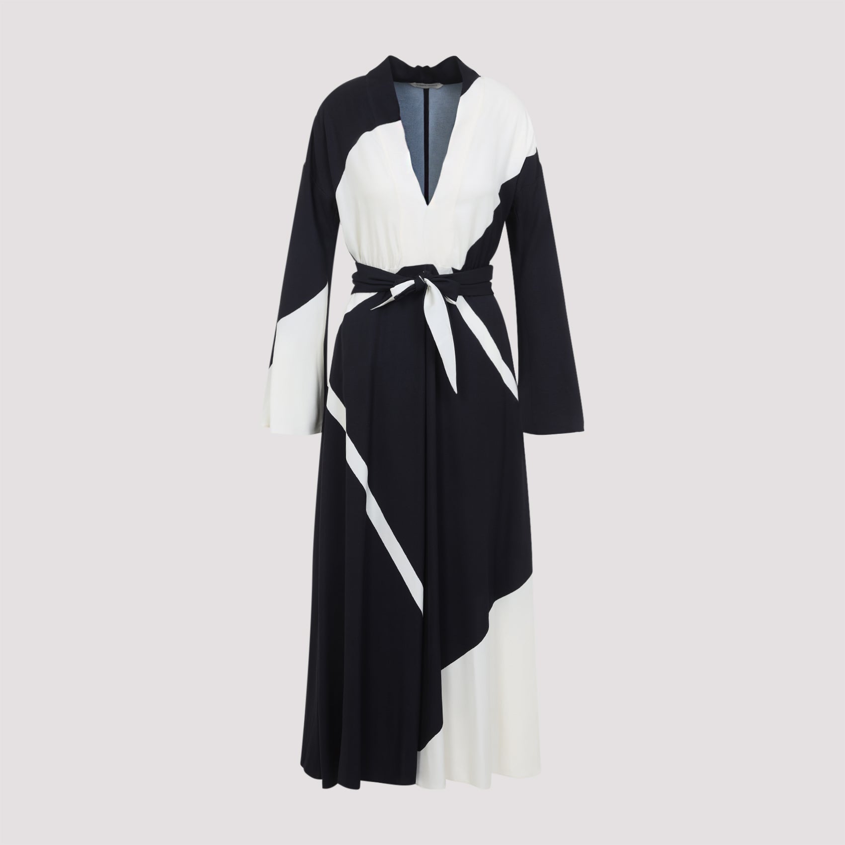 Twill Printed Dress Black Viscose