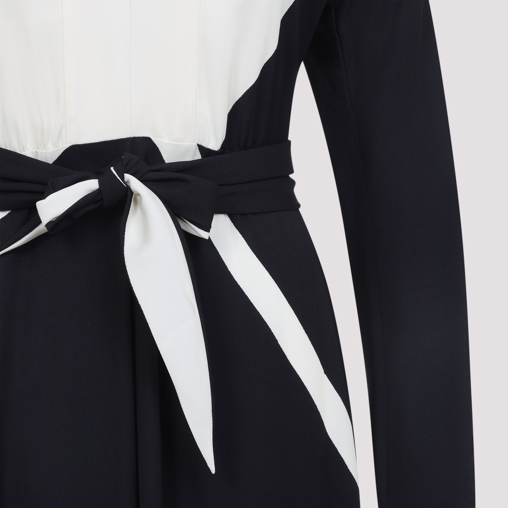 Twill Printed Dress Black Viscose