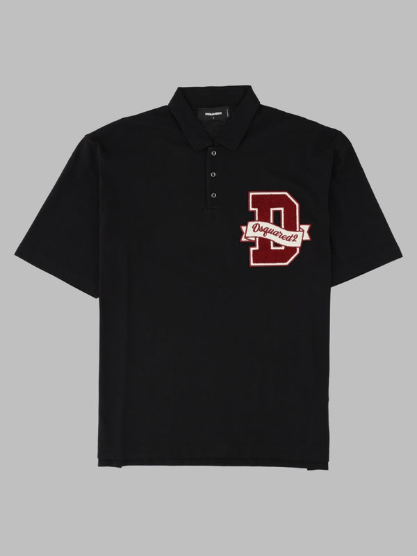 Logo Cotton Polo Shirt Black T-shirts And Polos