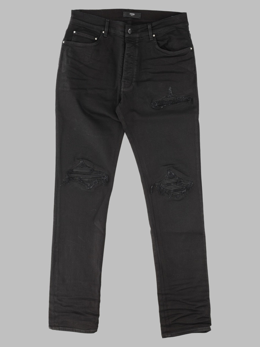 Jeans Black Cotton Denim